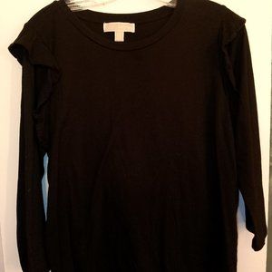 Michael kors black blouse xl